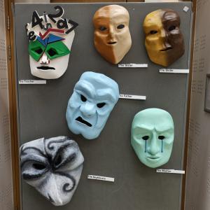 masks on display