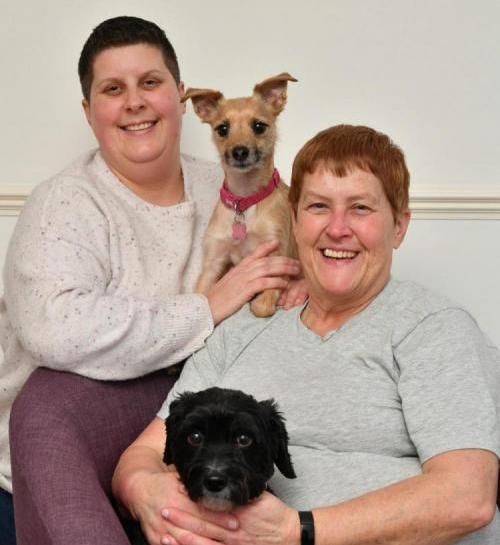 Foster carers Sally and Annabelle