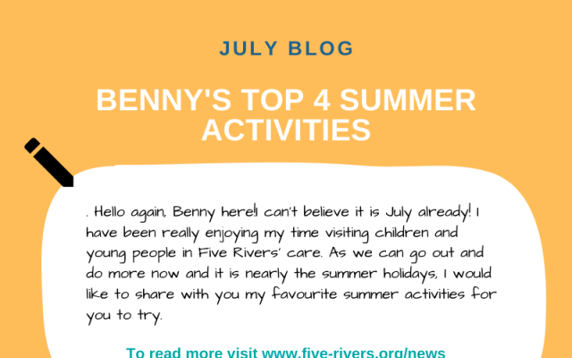 Benny's blog graphic for July
