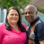 foster carers smiling