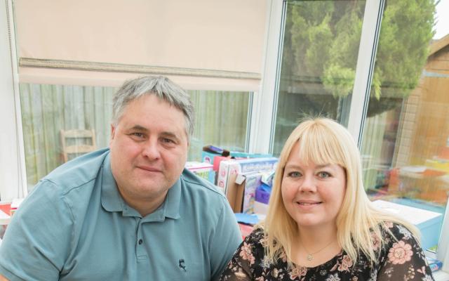 Foster couple Hannah Hetherington and Dave Winfindale