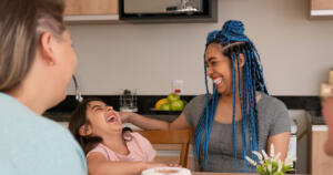 Woman fostering in her 20s