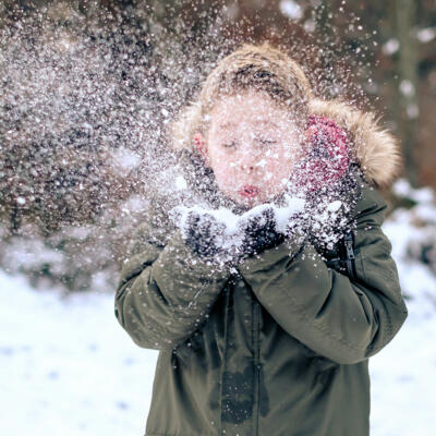 Foster child at Christmas