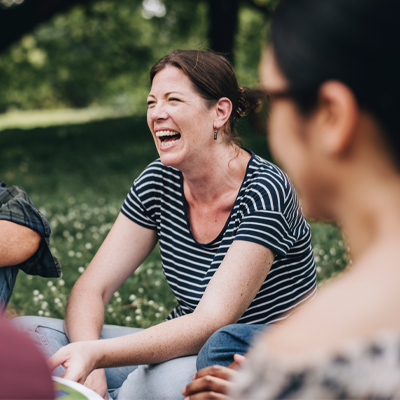 Foster Carer laughing