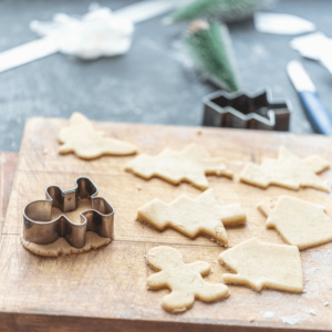 cookie cutter and baking tools